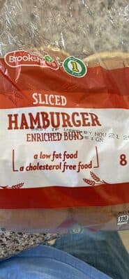 Hamburger Sliced Enriched Buns
