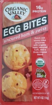 Uncured Ham & Swiss Egg Bites