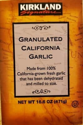 Granulated California Garlic