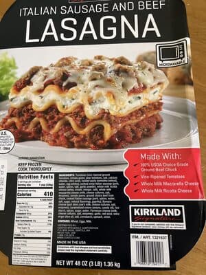 Italian Sausage & Beef Lasagna