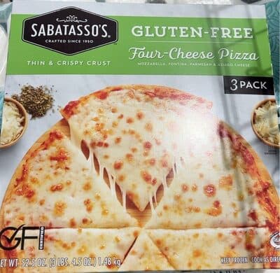 Gluten free four cheese pizza