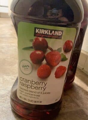 Ks cranberry raspberry 100% blend