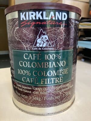 Kirkland Signature 100% Colombian Ground Filter Coffee