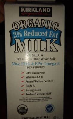 Organic milk