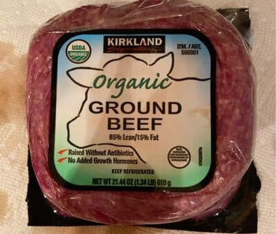 85% Lean Organic Ground Beef