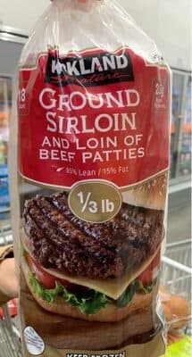 Ground Sirloin and Loin of Beef Patties