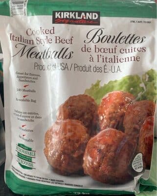 Cooked Italian Style Beef Meatballs