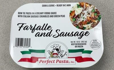 Farfelle and Sausage