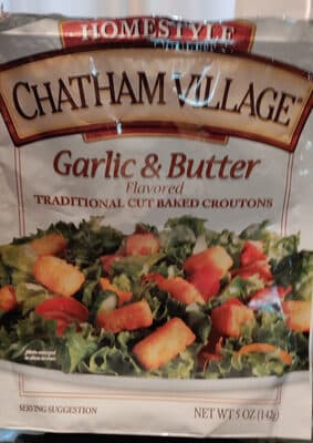 Homestyle Garlic & Butter Flavored Traditional Cut Baked Croutons