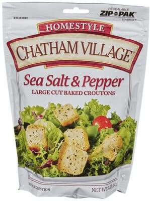 Homestyle Sea Salt & Pepper Large Cut Baked Croutons