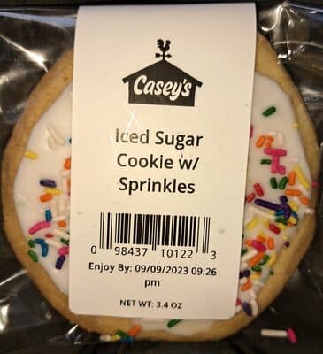Iced Sugar Cookie With Sprinkles