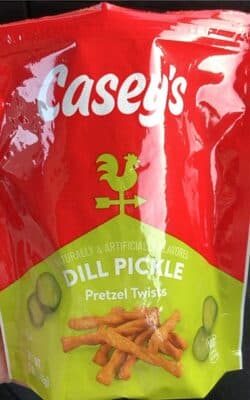Dill Pickle Flavored Pretzel Twists