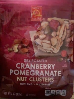 Dry Roasted Cranberry Pomegranate Nut Clusters