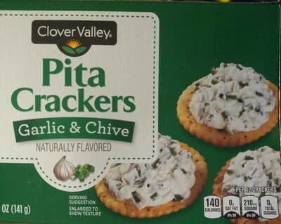 Garlic & Chive Pita Crackers