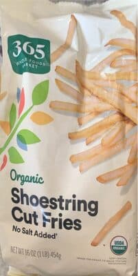 Organic Shoestring Cut Fries