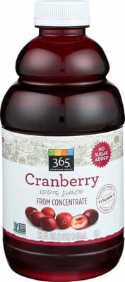 Pure Cranberry 100% Juice From Concentrate