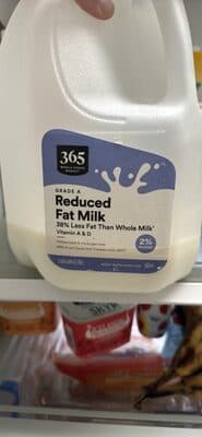 2% Reduced Fat Milk