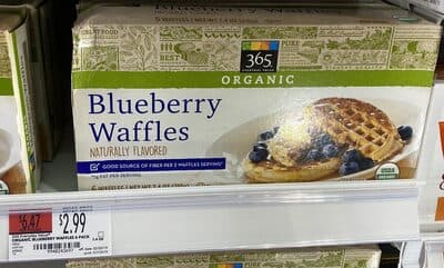 Blueberry Flavored Waffles
