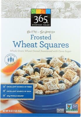 365 EVERYDAY VALUE, BITE-SIZED FROSTED WHEAT SQUARES