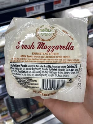 Fresh Mozzarella Farmstead Cheese