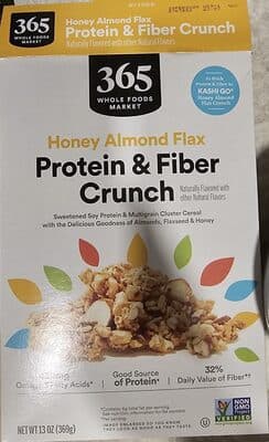 Protein & Fiber Crunch Honey Almond Flax Cereal