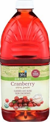Cranberry Flavored Juice Blend From Concentrate