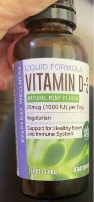 Liquid formula vitamin D3