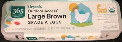 Outdoor Access Large Brown Eggs