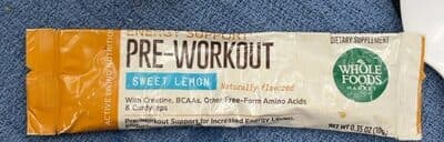 Enery support pre workout sweet lemon