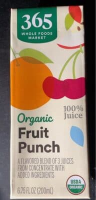 Fruit Punch 100% Juice From Concentrate