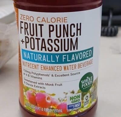 Zero Calorie Fruit Punch + Potassium Nutrient Enhanced Water Beverage