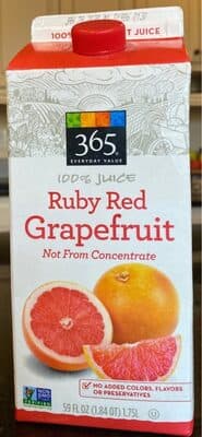 Ruby Red Grapefruit 100% Juice