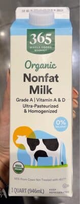 Organic Nonfat Milk