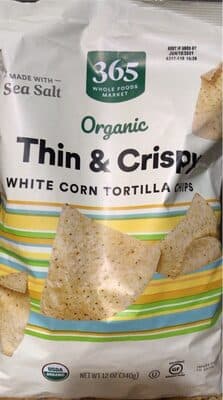 White Corn Thin & Crispy Tortilla Chips