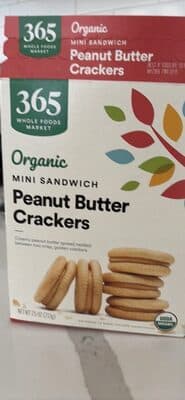 Peanut Butter Organic Mini Sandwich Crackers
