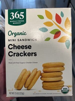 Cheese Crackers Organic Mini Sandwich