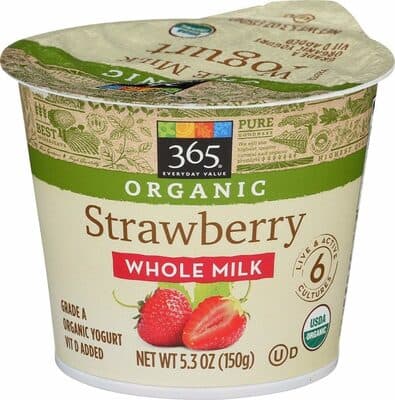 Strawberry Whole Milk Organic Yogurt