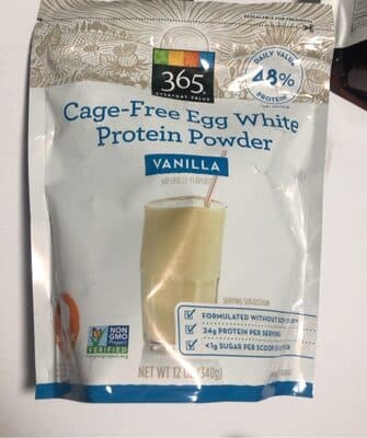 Vanilla Cage-Free Egg White Protein Powder