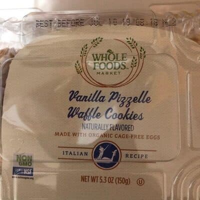 Vanilla Pizzelle Waffle Cookies