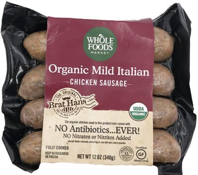 Organic Mild Italian Chicken Sausage