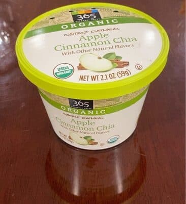 Apple Cinnamon Chia Instant Oatmeal