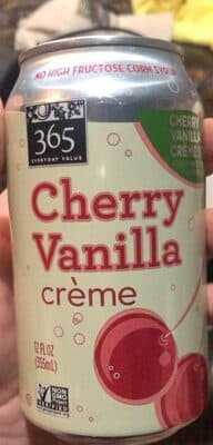 Cherry Vanilla Creme Flavored Soda