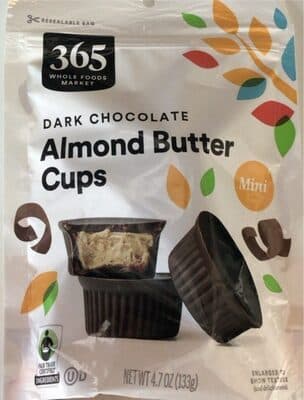 Dark Chocolate Almond Butter Mini Cups