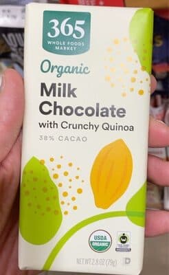 Crunchy Quinoa 38% Cacao Milk Chocolate