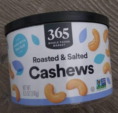 ROASTED & SALTED CASHEWS, ROASTED & SALTED