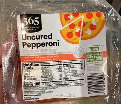 Uncured Pepperoni