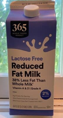 2% Reduced Fat Lactose Free Milk