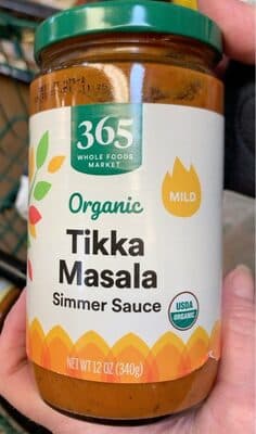 Mild Tikka Masala Organic Simmer Sauce