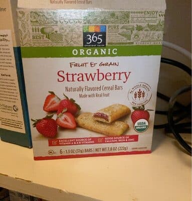 Strawberry Flavored Cereal Bars