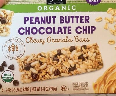 Peanut Butter Chocolate Chip Organic Chewy Granola Bars